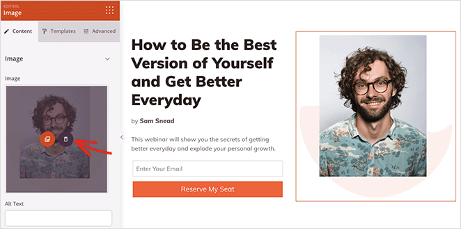 replacelandingpageimage SeedProd Replace the landing page template image
