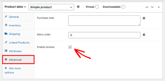 単一製品のレビューを有効にする SeedProd Enable reviews on individual WooCommerce products