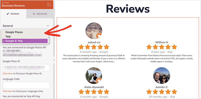 googleyelpreviews SeedProd Google and Yelp reviews in a single feed