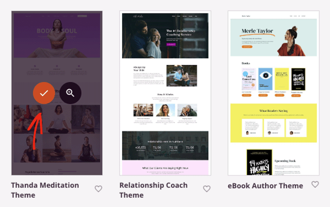choosethemetemplatekit SeedProd Choose a theme template kit