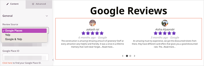 embedgooglereviewswordpress SeedProd Embed Google reviews WordPress