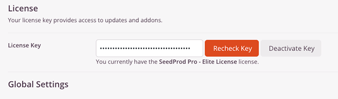 seedprodlicensekey SeedProd Enter your SeedProd license key