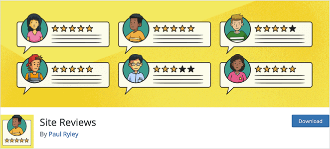 网站评论 SeedProd WordPress review plugins Site Review