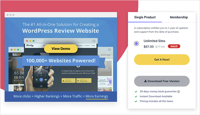 wpreviewspro 种子产品 WP Reviews Pro