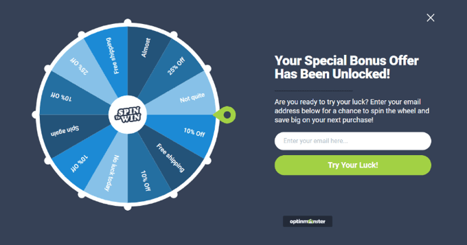 Campanie gamificată Spin a Wheel Gamified Spin a Wheel Campaign