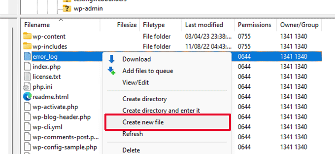 Creați un nou fișier htaccess Create new htaccess file