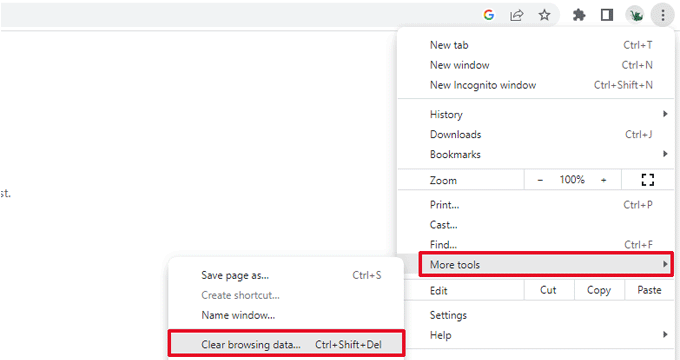 Goliți memoria cache Clear cache