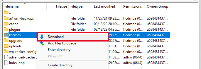 Descărcați folderul cu teme Download theme folder