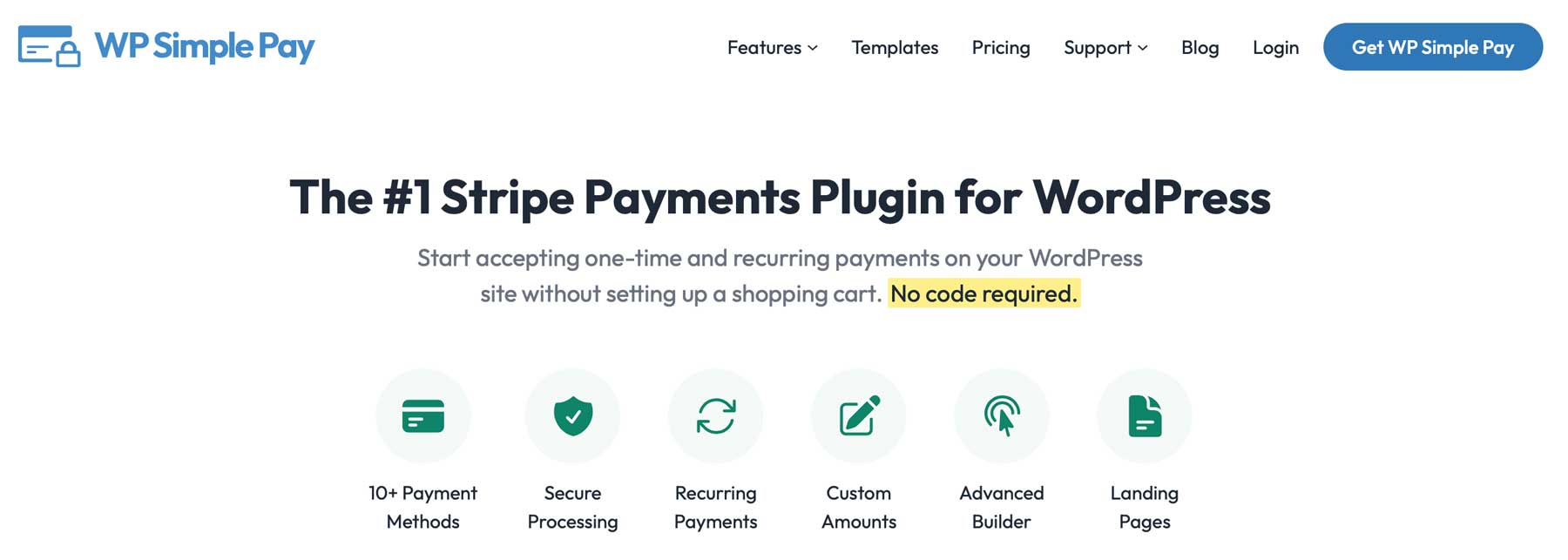 Il plug-in WP Simple Pay è la migliore opzione di gateway di pagamento per WordPress