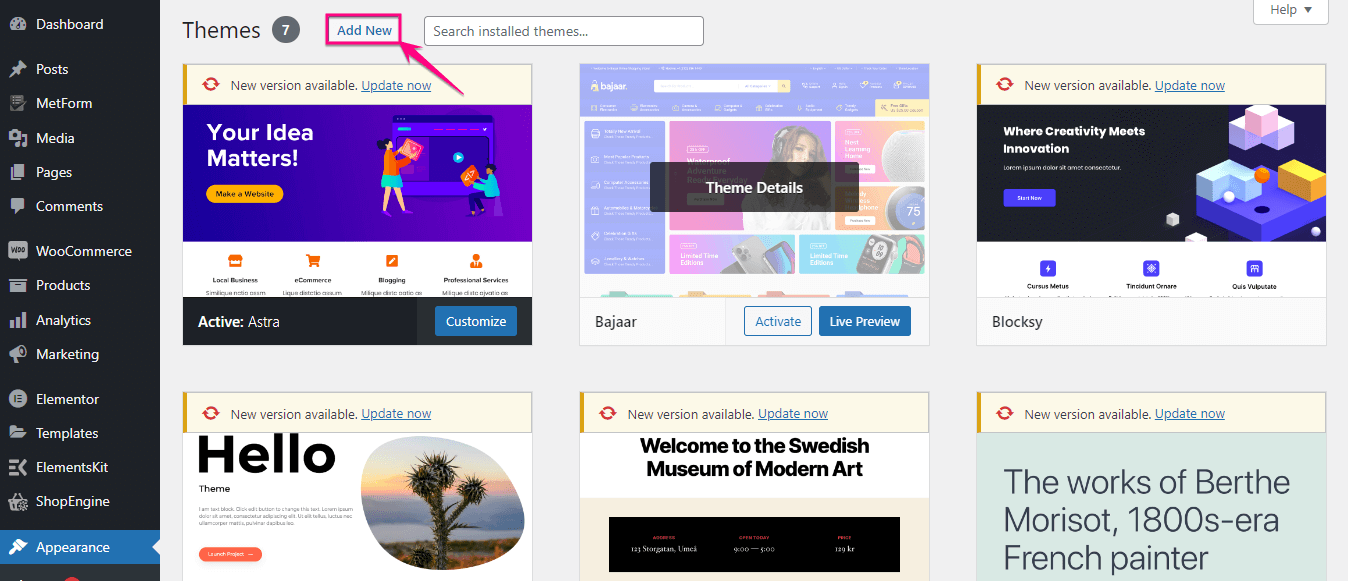 أضف سمة جديدة إلى موقع WordPress الخاص بك