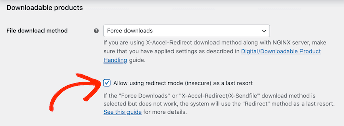 إعدادات منتج WooCommerce القابلة للتنزيل WooCommerce's downloadable product settings
