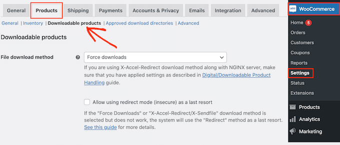 إنشاء منتجات WooCommerce قابلة للتنزيل Creating downloadable WooCommerce products