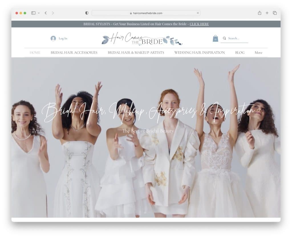 Hair comes the bride 蜡店示例
