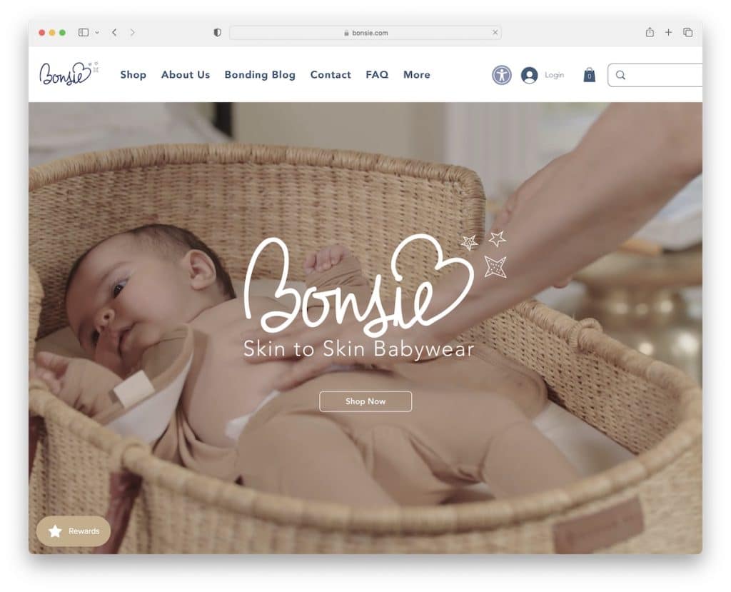 Bonsie Wix 商店示例