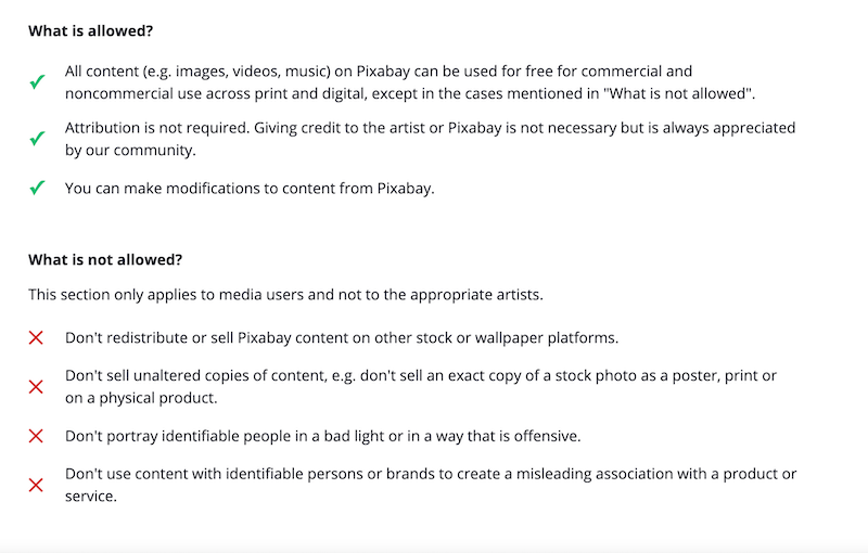 著作権フリーのコンテンツですべきこととすべきでないこと: - 出典: Pixabay