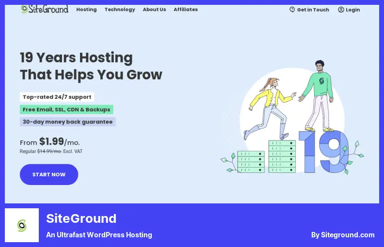SiteGround - 초고속 WordPress 호스팅