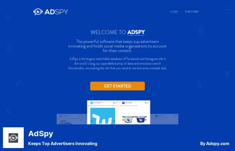 AdSpy - Permet aux meilleurs annonceurs d'innover