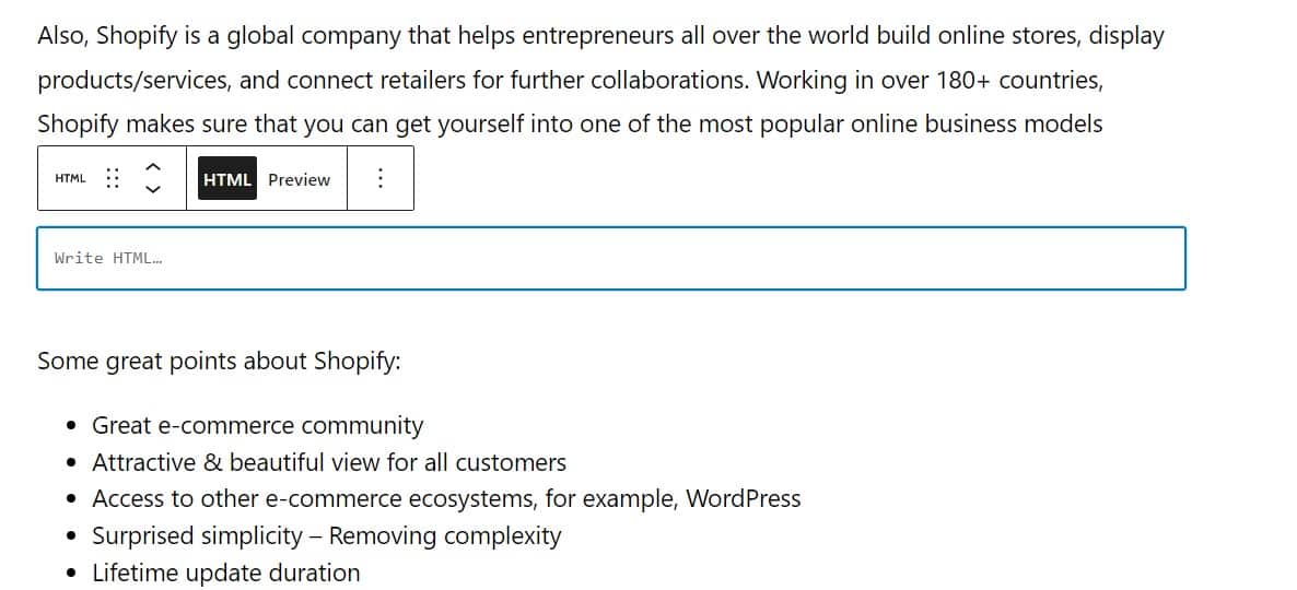 Как добавить ссылку в WordPress: руководство по началу работы 85 add a custom html block