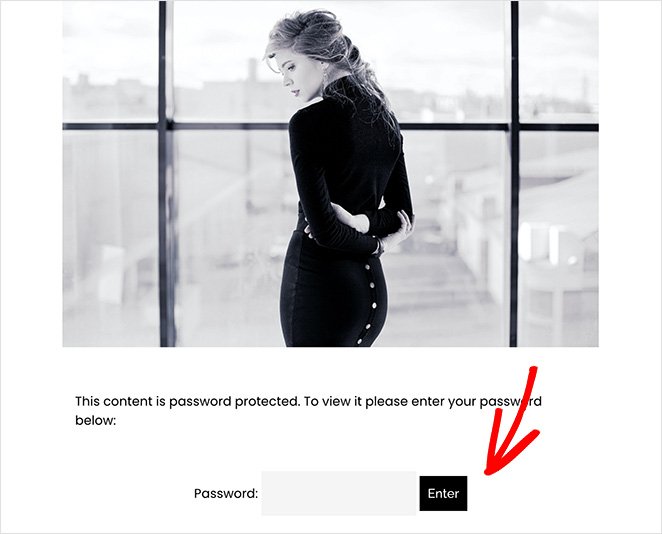 postagem protegida por senha SeedProd password protected post