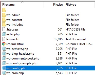 wp config php ไฟล์เปลี่ยนหน้า url ใน wordpress