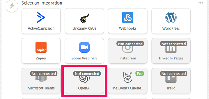Niesamowita integracja z OpenAI Automatora Uncanny Automator OpenAI integration