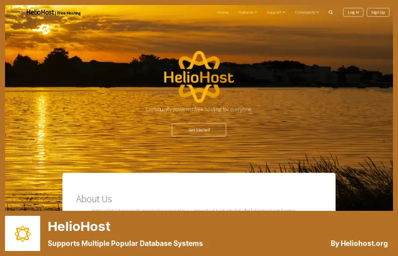 HelioHost — obsługuje wiele popularnych systemów baz danych