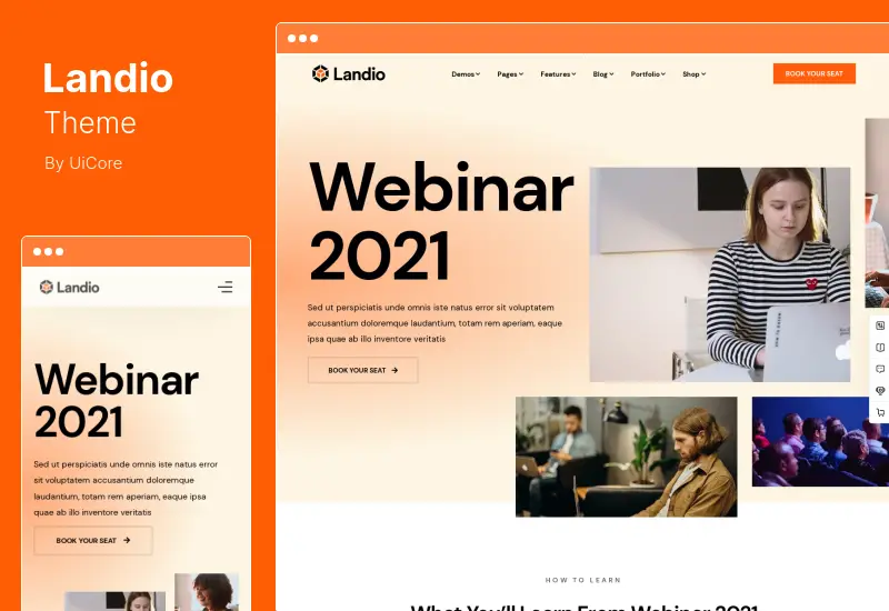 Tema Landio - Tema WordPress pentru pagina de destinație multifuncțională