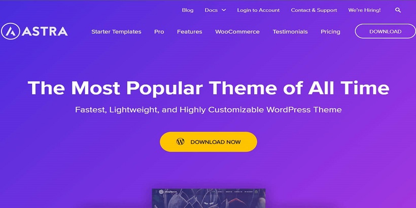 Astra-Mega-Menu-WordPress-Tema Gratis Terbaik