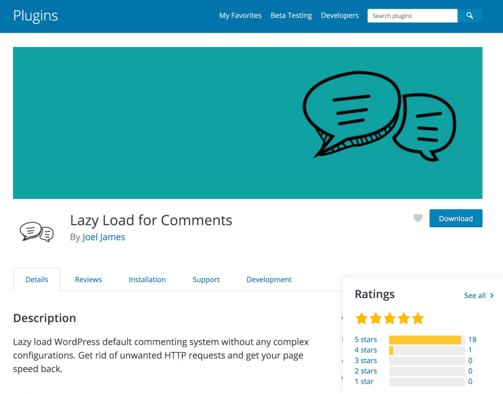 Lazy Load Comments Plugin