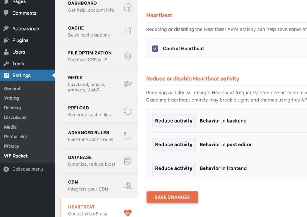 Wp Rocket Heartbeat-API