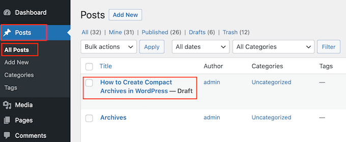 WordPress에서 가져온 Google 드라이브 문서의 예 An example of an imported Google Drive document in WordPress