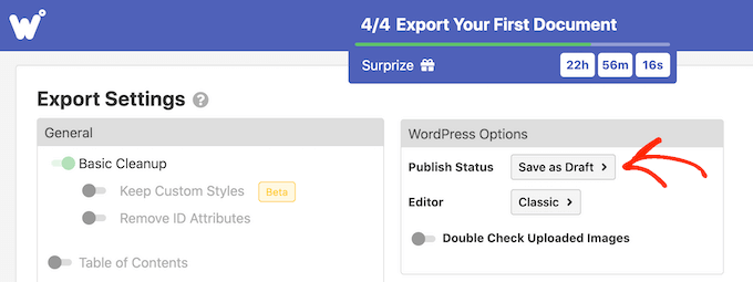 Google 문서를 초안으로 WordPress에 가져오기 Importing a Google Doc into WordPress as a draft