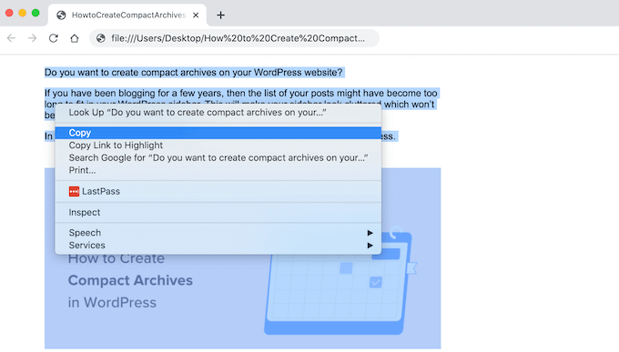 Google 드라이브 문서를 WordPress 웹사이트로 가져오기 Importing a Google Drive document into a WordPress website