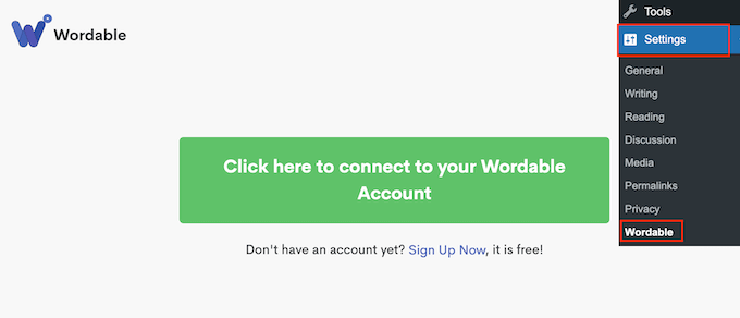 WordPress 웹사이트에 Wordable 연결하기 Connecting Wordable to your WordPress website