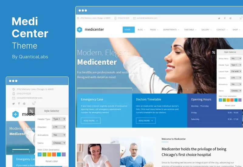MediCenter テーマ - 健康医療 WordPress テーマ