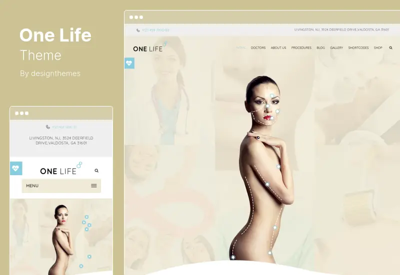 OneLife テーマ - Medical HealthCare WordPress テーマ
