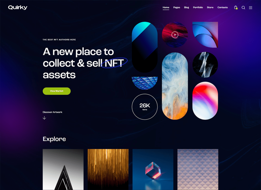 Schrullig | NFT, Token & Blockchain WCFM Marketplace WordPress Theme