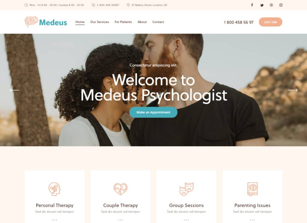 Medeus | Medizinisches Mehrzweck-Doktor-WordPress-Theme