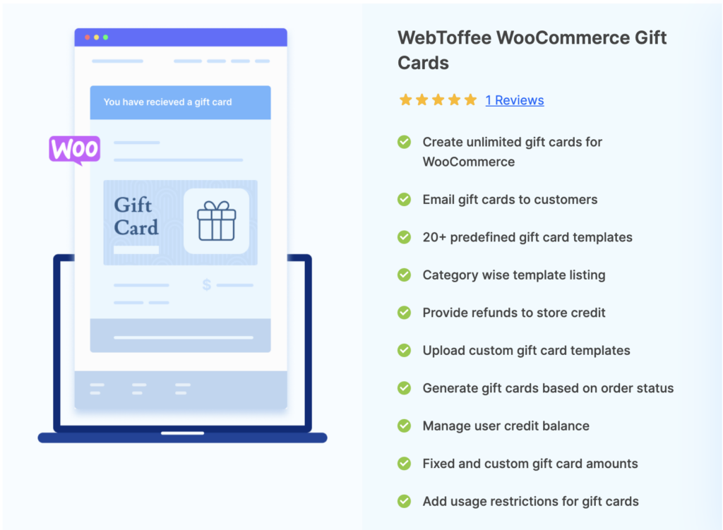 WebToffee WooCommerce 기프트 카드