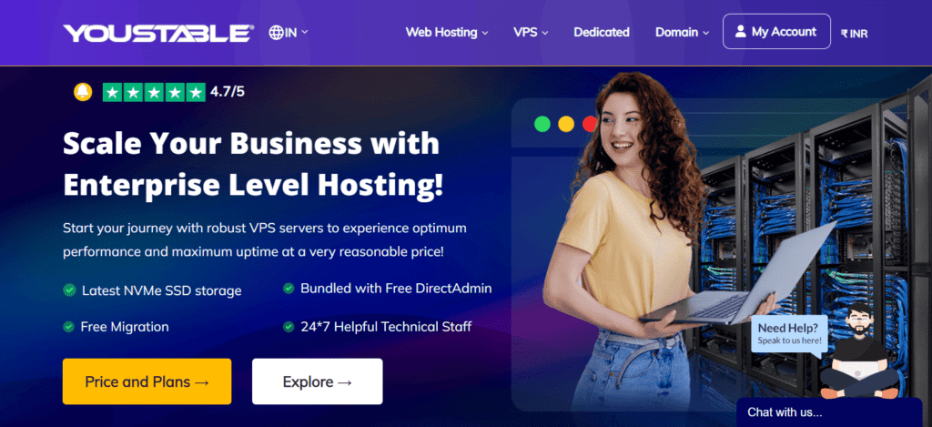 YouStable-Homepage