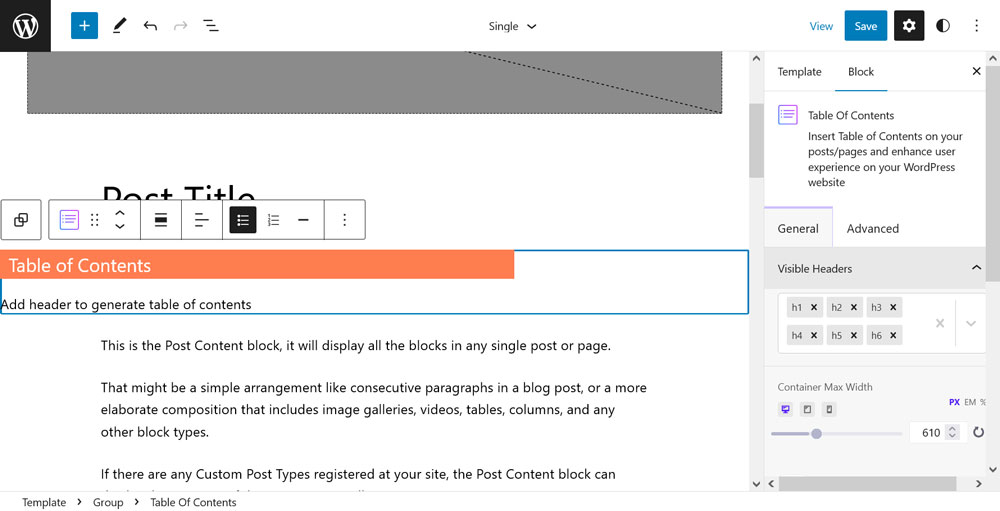 บล็อกที่ติดตั้งใหม่ใช้งานได้ในโปรแกรมแก้ไขไซต์ wordpress