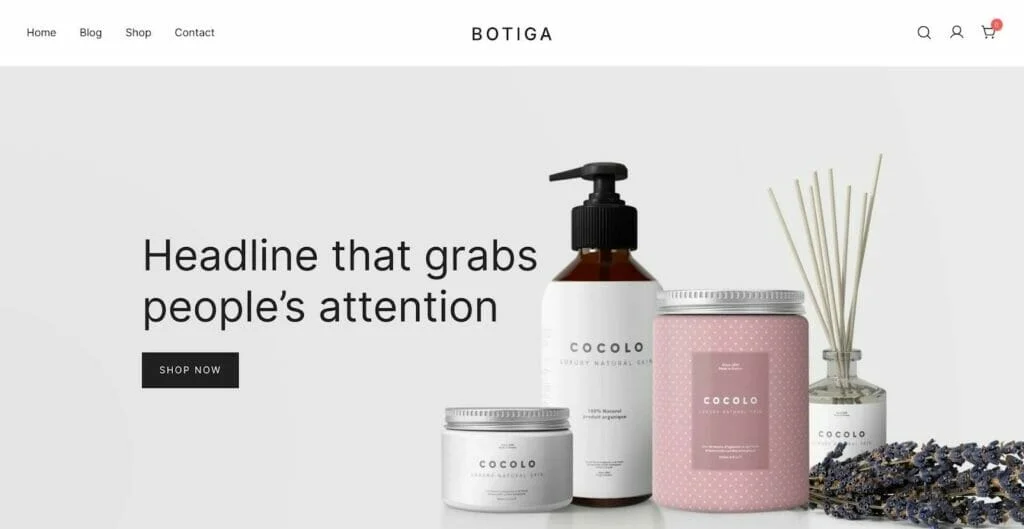 botiga - 우커머스를 위한 최고의 테마