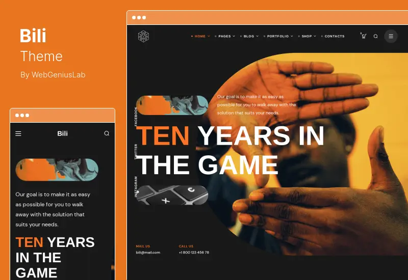 Bili Theme - Creative Agency WordPress 主題