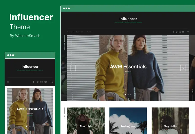 Tema Influencer - Tema WordPress per riviste e blog