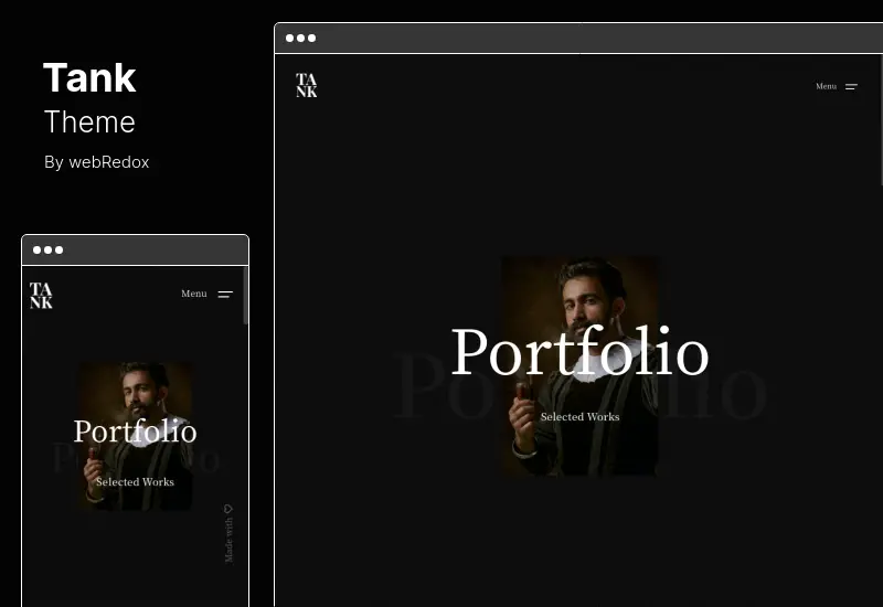 Tema Tank - Tema WordPress per portfolio creativo
