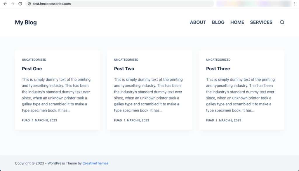 Preview the cloded website from the frontend