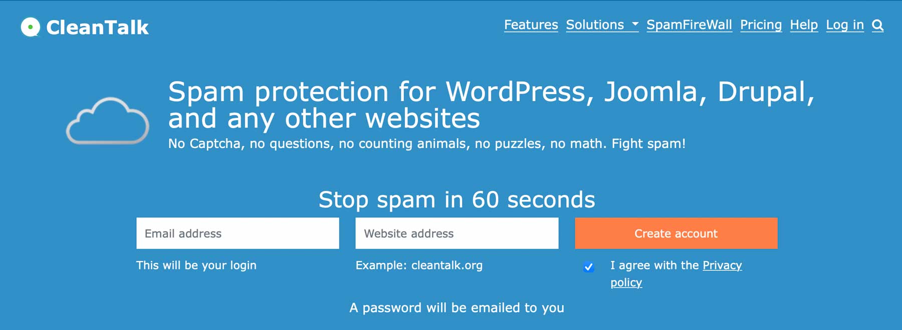 ปลั๊กอิน Wordpress ป้องกันสแปม CleanTalk
