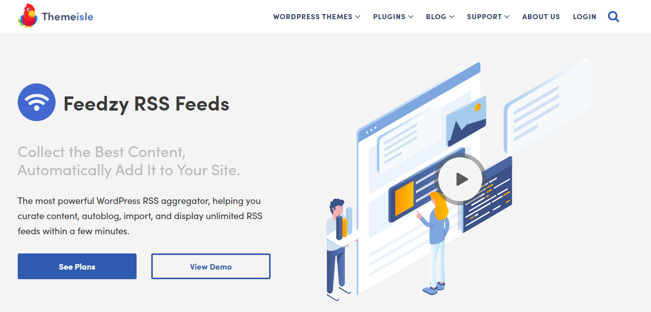 WordPress 콘텐츠 신디케이션용 Feedzy 플러그인