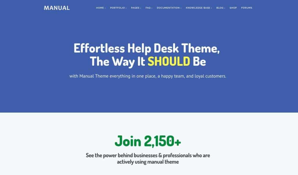 Ручная домашняя страница темы WordPress