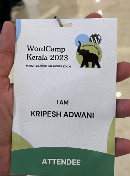 Pass pentru evenimente WordCamp Kerala